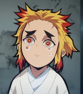 🥲 Rengoku Demon Slayer Anime, Manga, Rengoku, Demon Slayer telegram sticker