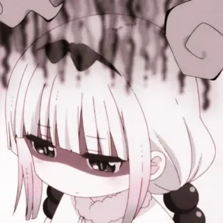 🎀 Kanna Kamui Miss Kobayashi's Dragon Maid Anime, Naga, Lucu, Manga, Kanna, Kanna Kamui telegram sticker