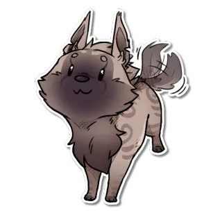 😄 pies, szczeniak, słodki, zwierzę, zwierzak, kreskówka whatsapp sticker
