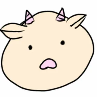 😳 animal, vaca, lindo, dibujos animados, pegatina, ilustración telegram sticker