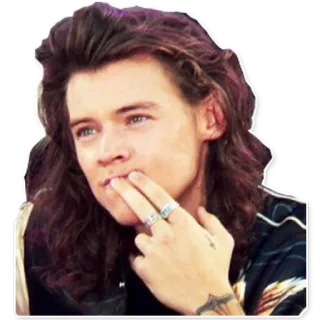 😌 Harry Styles Harry Styles, chanteur, célébrité, One Direction, portrait telegram sticker