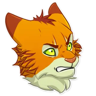 😠 chat, en colère, félin, animal, dessin animé, expression, féroce, poilu whatsapp sticker