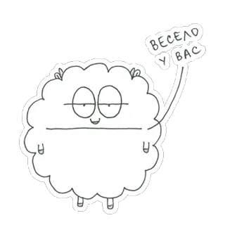 😃 Весело у вас kartun, awan, rusia, salam, senang, lucu whatsapp sticker