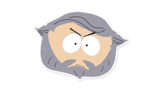 🧔 Mr. Slave South Park cartoon, South Park, Mr. Slave, personage, animatie telegram sticker