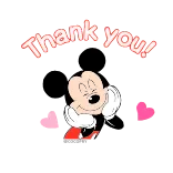 🙏 Mickey Mouse Thank you! thank you, gratitude, cartoon, mouse, friendly, cute whatsapp sticker