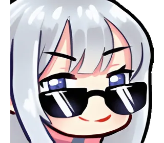 💙 动漫, 卡通, 太阳镜, 表情包, 酷 telegram sticker