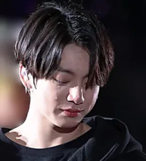 😭 Jungkook chorar, triste, ídolo, kpop, emoção whatsapp sticker