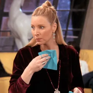 😳 Phoebe Buffay Friends donna, bionda, attore, tv, sitcom telegram sticker