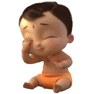 🙈 baby, cartoon, cute, infant telegram sticker