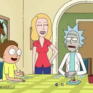 😂 Rick Sanchez Rick and Morty Rick et Morty, Dessin animé, Animation adulte, Science-fiction, Sitcom telegram sticker