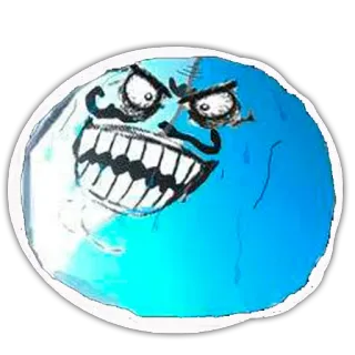 😡 Мем, Trollface, Смешной, Интернет-мем telegram sticker