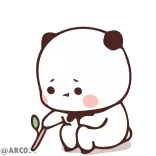 🥺 cute, panda, sad, animal, kawaii, emoji telegram sticker