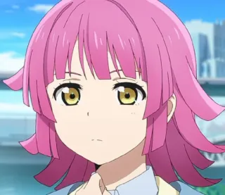 😞 Rina Tennoji Love Live! Nijigasaki High School Idol Club 动漫, 女孩, 粉色头发, 偶像, 可爱, 角色, 天王寺璃奈, Love Live telegram sticker