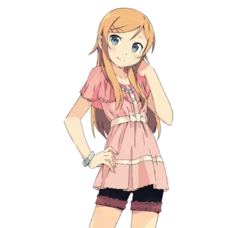 ☺️ Anime, Chica, Linda, Vestido, Dibujos animados telegram sticker
