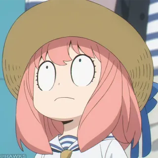 🍥 Anya Forger Spy x Family Anime, Cartoni animati, Personaggio, Fanart telegram sticker