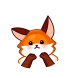 🤩 fuchs, tier, süß, cartoon, lustig, geschockt, überraschung whatsapp sticker