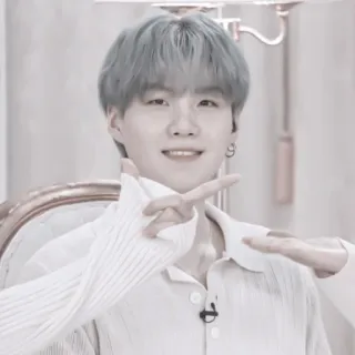🦘 Suga Ídolo, K-Pop, Cantante, Celebridad, Min Yoongi, BTS whatsapp sticker