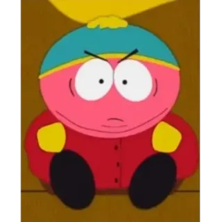 😡 Eric Cartman South Park cartone animato, personaggio, animazione, divertente, rosa, Eric Cartman, South Park telegram sticker