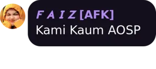 ⚫ FAIZ [AFK] Kami Kaum AOSP telegram sticker
