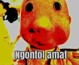 ⚫ Ngontol amat meme, offensive, text telegram sticker