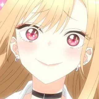 🥟 Marin Kitagawa My Dress-Up Darling anime, cute, girl, blonde, schoolgirl telegram sticker