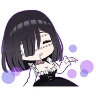 🤤 Anime, Chibi, Femminile, Personaggio, Kawaii telegram sticker