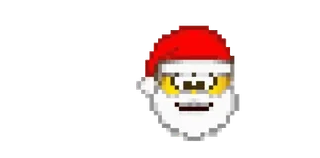 🎅 Santa Claus 픽셀 아트, 산타, 크리스마스, 휴일, 겨울, 축제 whatsapp sticker