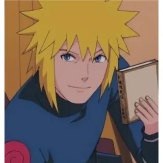 🙂 Minato Namikaze Naruto anime, karakter, minato, naruto telegram sticker