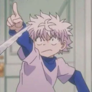 ⚡️ Killua Zoldyck Hunter x Hunter anime, dibujos animados, hunter x hunter, killua, killua zoldyck whatsapp sticker