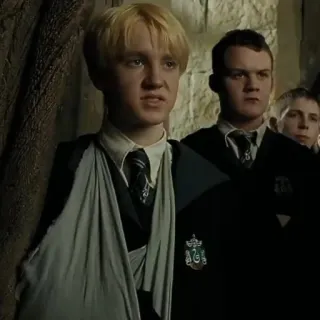 🐍 Draco Malfoy Harry Potter harry potter, draco malfoy, mago, slytherin, escuela, magia, fantasía whatsapp sticker
