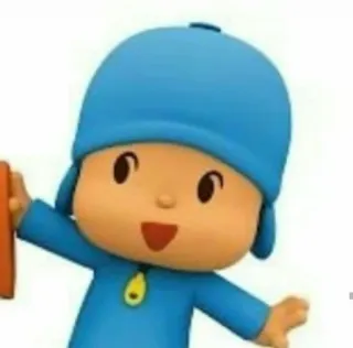 😁 Pocoyo Pocoyo, cartoon, personage, animatie, kinderprogramma telegram sticker