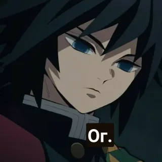 🤍 Or. Anime, Ritratto, Animazione, Tomioka whatsapp sticker