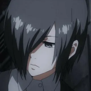 🍙 Touka Kirishima Tokyo Ghoul anime, tokyo ghoul, touka, kirishima, ghoul, manga, dark anime telegram sticker