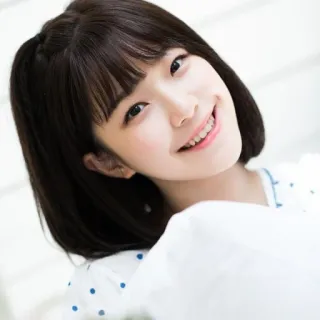 🗾 femme, portrait, sourire, asiatique, mignon, fille, personne telegram sticker