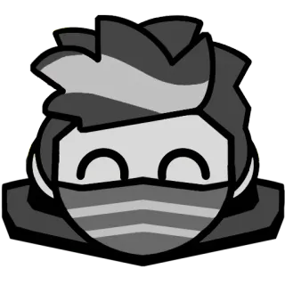 😄 sticker, ninja, cartoon, personage, masker telegram sticker