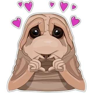 😍 fofo, adesivo, personagem, amor, coração, adorável telegram sticker
