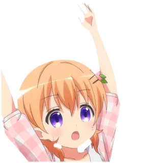 😲 Anime, Menina, Fofo, Desenho animado telegram sticker