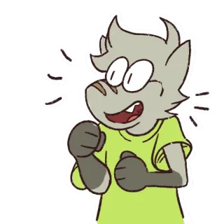😀 cartoon, happy, excitement, animated, cheerful whatsapp sticker