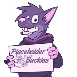 🐀 Placeholder Buckles nhãn dán, chỗ dành sẵn, nhân vật, hình minh họa, khóa telegram sticker