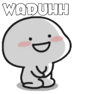 🍡 WADUHH mignon, dessin animé, blob, waduuh telegram sticker