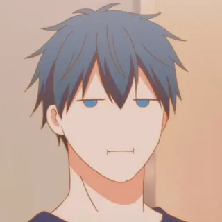 💫 anime, cartoon, meme, boy, funny, expression, face telegram sticker