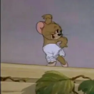 💗 Jerry Mouse Tom and Jerry dessin animé, souris, animation, drôle, classique, rétro, humour, série télé whatsapp sticker