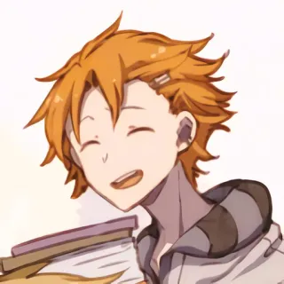 😅 animé, manga, dessin animé, personnage, souriant telegram sticker