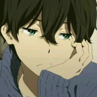 💚 アニメ, 少年, ポートレート, キャラクター, 男, アニメ telegram sticker