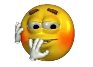 😳 Emoji, Nervoso, Ansioso, Preoccupato, Espressione whatsapp sticker