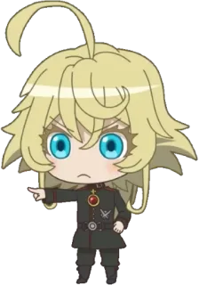 👈 Tanya Degurechaff Saga of Tanya the Evil Anime, Chibi, Tanya Degurechaff, Saga de Tanya la Malvada, Militar, Magia telegram sticker