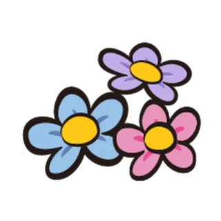💐 bunga, floral, imut, pastel, musim semi, alam telegram sticker