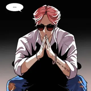 🧐 ... sonnenbrille, sitzen, pose, mann, cartoon telegram sticker
