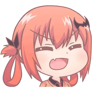 😄 Satania Gabriel DropOut anime, satania, gabriel dropout, cartoon, devil, cute, funny telegram sticker