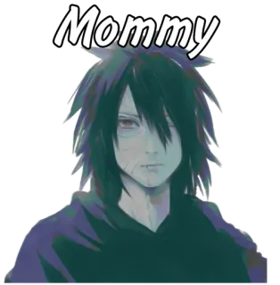 🌟 Mommy anime, cartoon, character, text, sticker telegram sticker